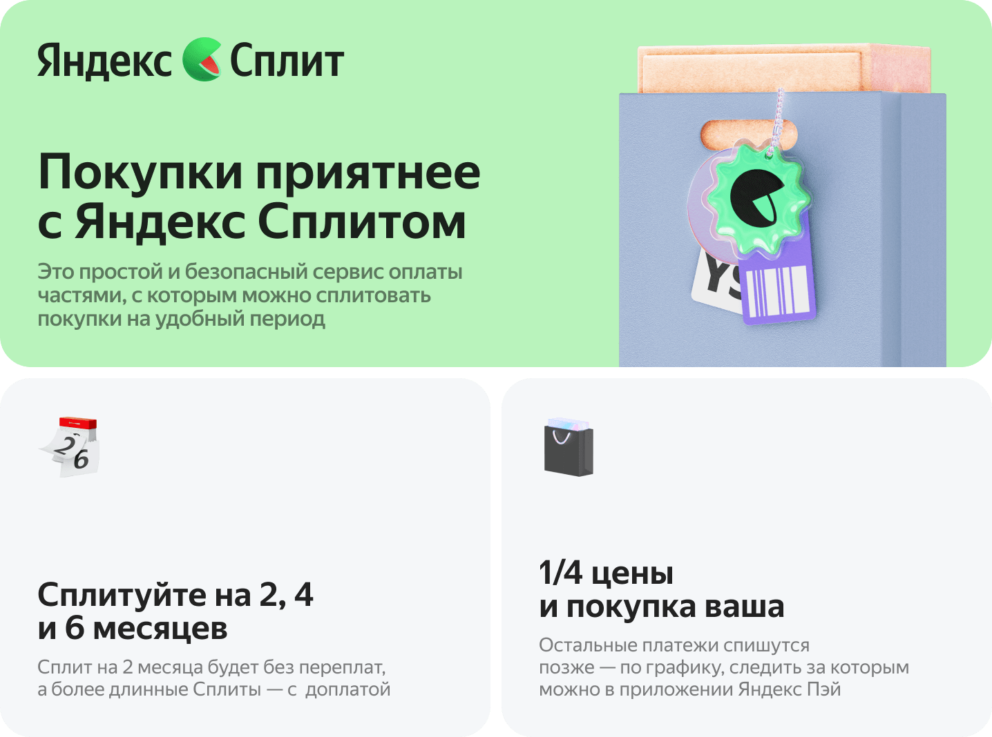 Оплата частями Яндекс Сплит
